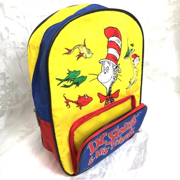 VTG 1997 Dr Seuss Child Lunch Book Back Pack EUC - Picture 2 of 9